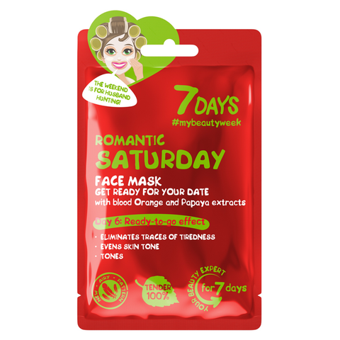 7 Days Maschera Viso Romantic Saturday 28g