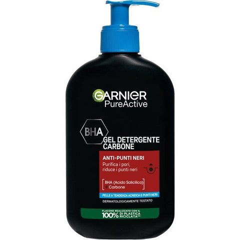 Garnier Skin Active Pure Active Carbone Gel Detergente 250 Ml