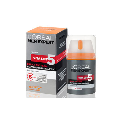 L'Oréal Men Expert Vitalift 5 Crema Viso 50 Ml