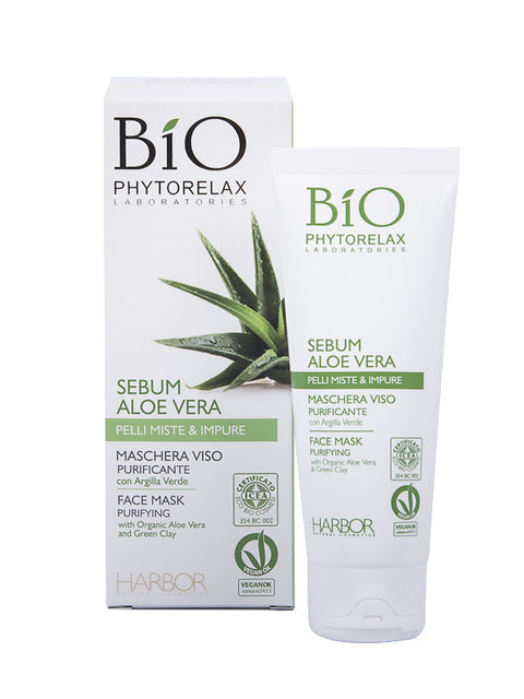 Phytorelax Sebum Aloe Vera Maschera Viso Purificante 75 gr