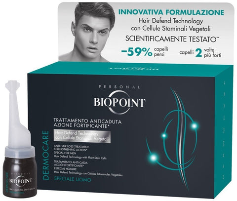 Biopoint Fiale Anticaduta Uomo Cellule Staminali 12 da 6 Ml