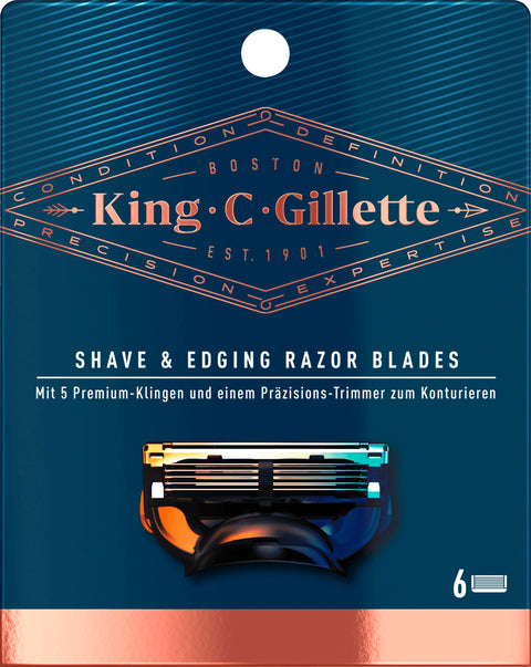 Gillette King Ricarica Lame 3 Pz