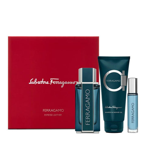 Salvatore Ferragamo Intense Leather Set Per Uomo