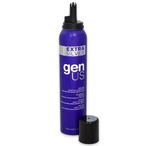 Genus Mousse Extra Silver Effetto Ghiaccio 300 Ml