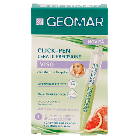 Geomar Strisce Viso X 20 & Click-Pen Cera Di Precisione Viso