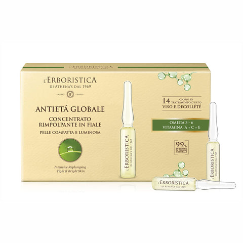 Athena's Erboristica Fiale Rimpolpanti Viso Decolte 7 da 2 Ml