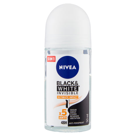Nivea Men Deodorante Black & White Ultimate Impact Rool On 50Ml