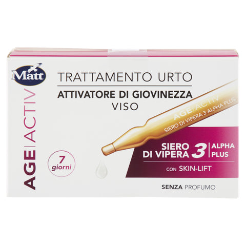 Matt Age Activ Trattamento Urto Viso Siero Di Vipera 7x2 Ml