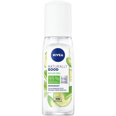 Nivea Deodorante Naturally Good Aloe Vera 24H Vapo 75 Ml