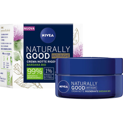 Nivea Naturally Good Crema Notte Anti-rughe 50 Ml