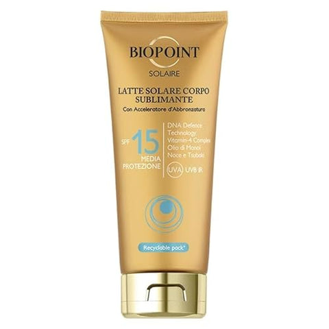 Biopoint Latte Solare Corpo Spf 15 200 Ml
