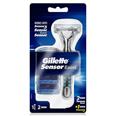 Gillette Sensor 3 Rasoio Con Ricambi x2