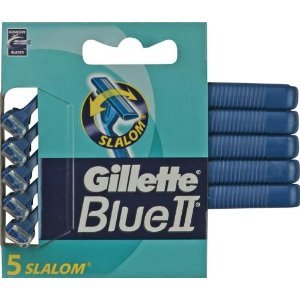 Gillette Blue II Slalom Rasoio Usa e Getta 5 Pz