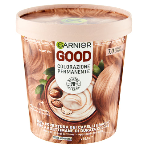 Garnier Good Colorazione Permanente Vegan 7.0 Biondo Caramello
