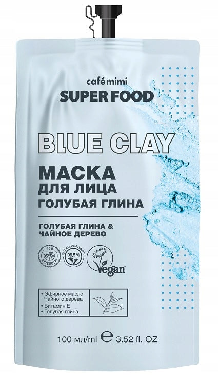 Cafè Mimi Super Food Face Mask Blue Clay 100 Ml