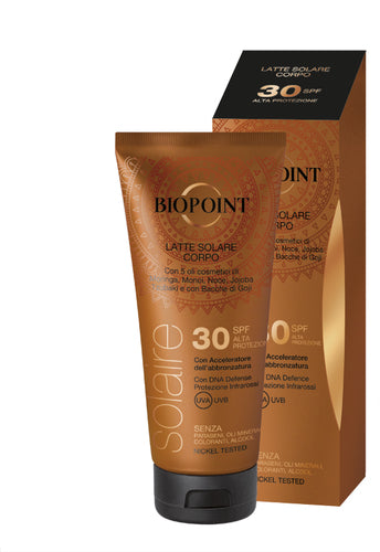 Biopoint Latte Solare Corpo Spf 30 200 Ml