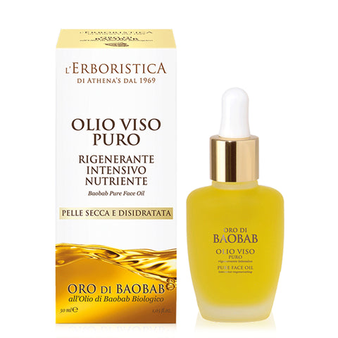 Athena's Oro Di Baobab Olio Puro Viso 100% 30 Ml