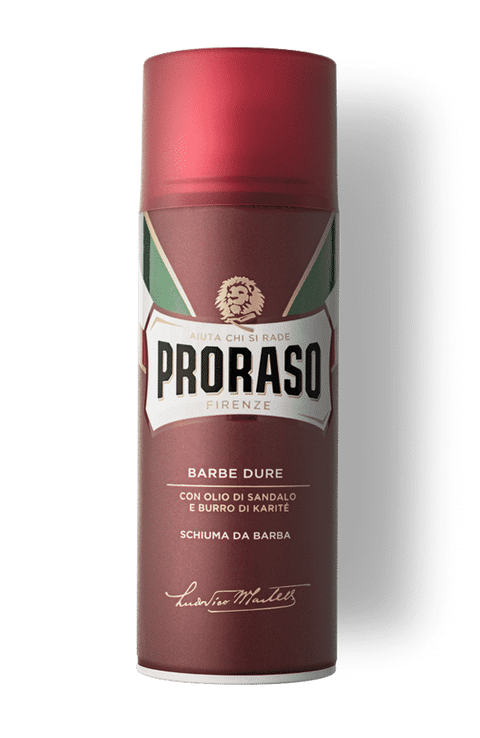 Proraso Schiuma Da Barba Rossa Barbe Dure 400 Ml