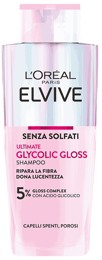 L'Oréal Paris Elvive Ultimate Glycolic Gloss shampoo per capelli spenti flacone 200 ml