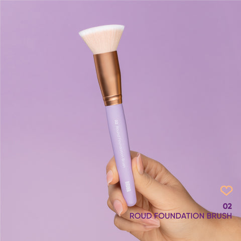 02 Round Foundation Brush Pennello Fondotinta Tondo