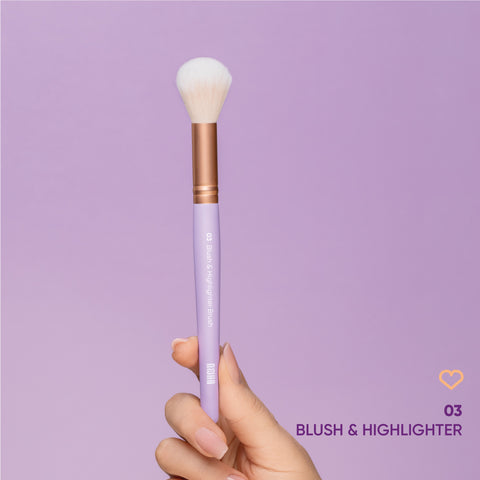 03 Blush & Highlighter Brush Pennello Blush
