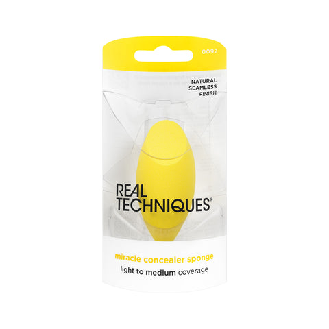 Real Techniques Miracle Concealer Sponge spugnetta per correttore gialla in confezione