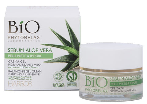 Phytorelax Sebum Aloe Vera Crema Gel Viso 50 Ml