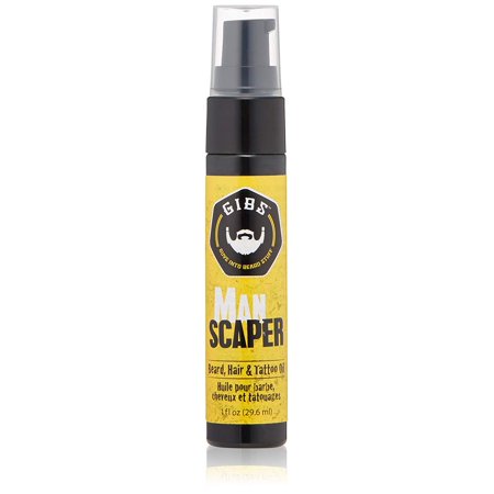 Gibs Man Scaper Beard & Hair Tattoo Oil 29.6 Ml