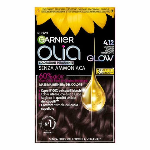 Garnier Olia Colorazione 4.12 Castano Scuro Freddo Indescente