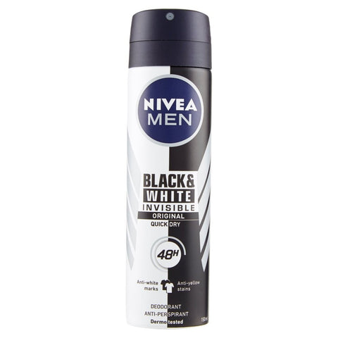 Nivea Men Deodorante Black e White Invisible Spray 150 Ml