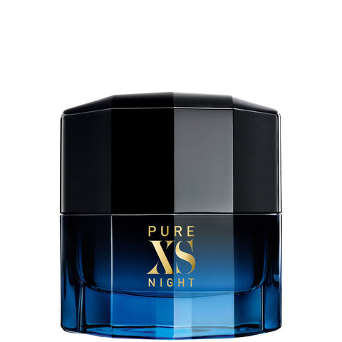 Paco Rabanne Pure XS Night Eau de Parfum 50 ml, flacone blu notte con dettagli dorati