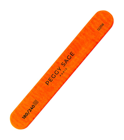 Peggy Sage mini lima per unghie 2 facce neon arancione 180/240