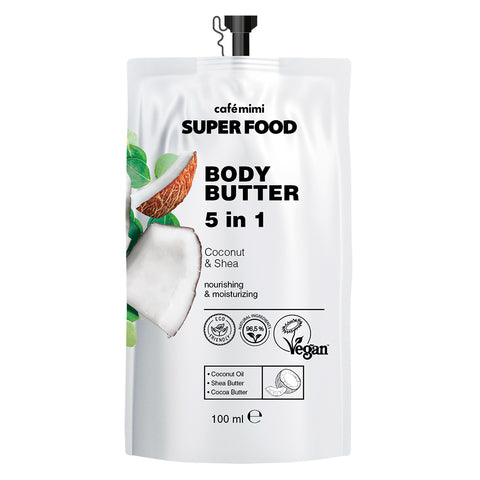 Cafè Mimi Super Food Body Butter 5 in 1 Coconut & Shea 100 Ml
