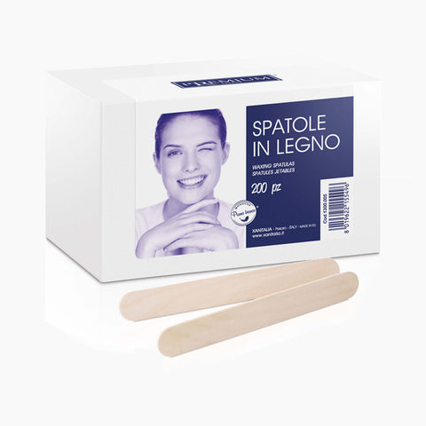 Xanitalia Premium spatole monouso in legno per ceretta confezione 200 pezzi