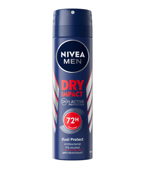 Nivea Men Dry Impact deodorante spray antitraspirante 72h bomboletta da 150 ml
