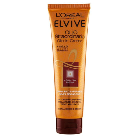 L'Oréal Paris Elvive Olio In Crema Capelli Secchi Crespi 150 Ml