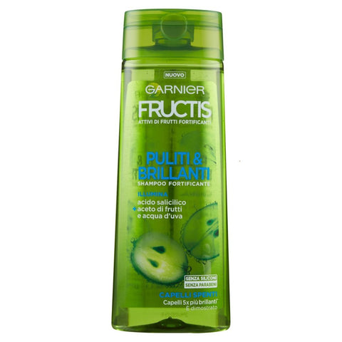 Garnier Fructis Shampoo Puliti e Brillanti 250 Ml
