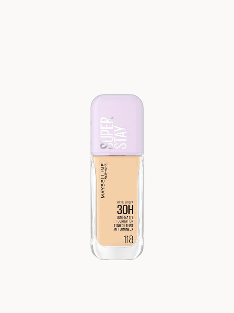 Maybelline fondotinta SuperStay Lumi-Matte 30H tonalità 118 flacone 35 ml
