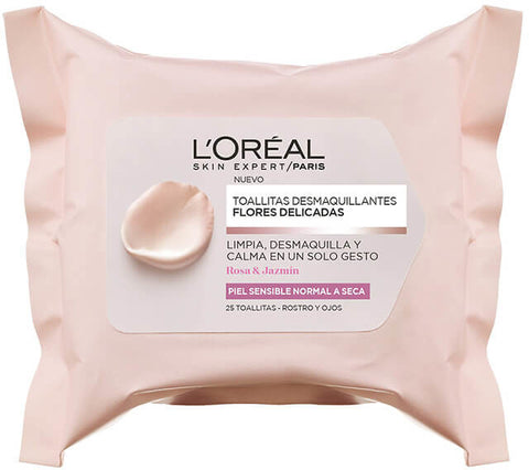 L'Oréal Fiori Rari Salviettine Struccanti Viso e Occhi 25Pz