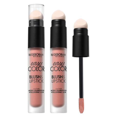 Deborah Milano Easy Color Blush & Lipstick 04 Peach Dreams, blush e rossetto liquido 2 in 1