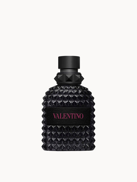 Valentino Uomo Born in Roma Extradose Parfum 50 ml flacone nero borchiato