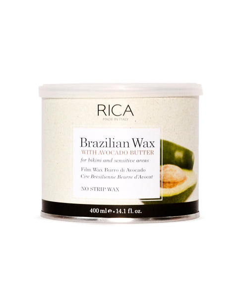Rica Brazilian Wax cera senza strisce al burro di avocado vaso da 400 ml