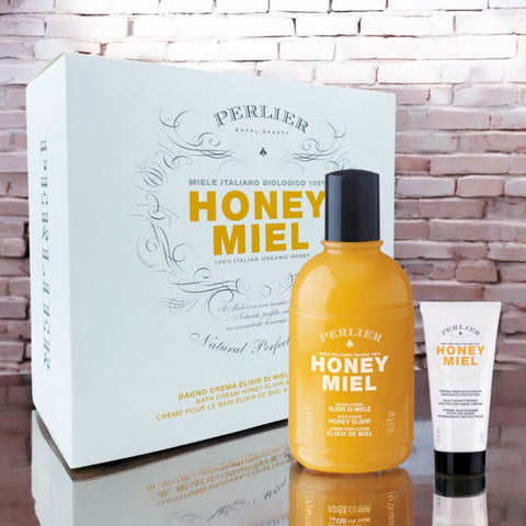 Perlier cofanetto Honey Miel con Bagno Crema 500 ml e Crema Mani Riparatrice 100 ml