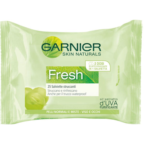 Garnier Skin Naturals Salviettine Struccanti 25 Pz