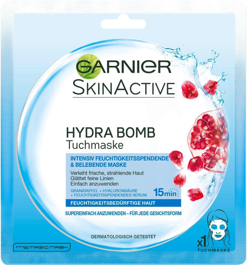 Garnier Skin Active Hydra Bomb Maschera Viso al Melograno 32 Ml