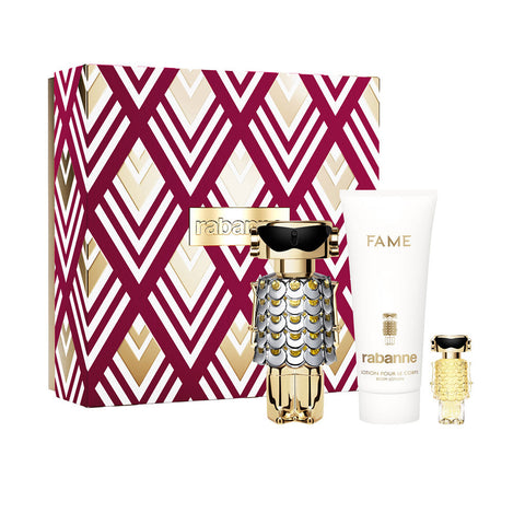 Cofanetto Paco Rabanne Fame Eau de Parfum 50 ml con Body Lotion 100 ml ed Eau de Parfum 10 ml
