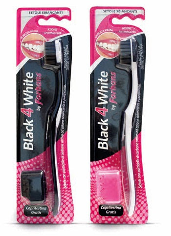 Forhans Spazzolino Black White Setole Al Carbone