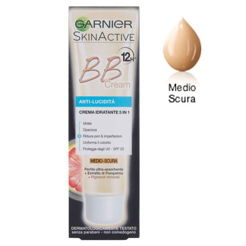 Garnier Skin Active BB Cream Scura Pelli Grasse 40 Ml