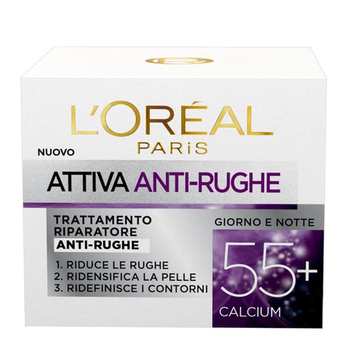 L'Oréal Paris Crema Viso Attiva Anti-Rughe 55+ 50 Ml