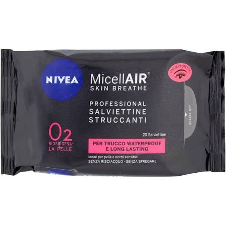 Nivea Micellair Salviettine Struccanti Waterproof